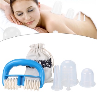 Juego de 6 tazas de masaje de silicona totalmente adecuadas para cuerpo, cara, cuello, espalda, masaje de ojos, tanque de vacío, perfecto para el cuerpo (2)