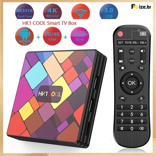 Caja De Tv De Alta calidad Hk1 Cool-Top Rk3318 Android 9.0 2.4ghz/5ghz reproductor De red Inteligente Pk Mxq Pro