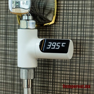 Oemperout termómetro de ducha giratorio 360 Monitor de temperatura del agua medidor inteligente de energía