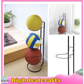 [✔️highdeal✔️] Black Basketball Volleyball Display Storage Rack Sports Equipment Holder