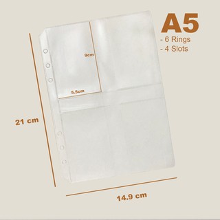 Photocard & Polaroid manga para 6 anillos A6 y A5 transparente Doff Binder (5)