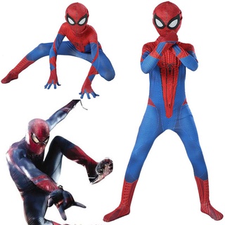 [disponible en inventario]el increíble disfraz de spider-man peter parker cosplay zentai traje de body