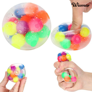 WISMAR Anti-Pressure Anxiety Colorful Stress Relief Ball Kids Adult Squeeze Toy Gift (1)