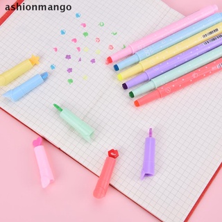 [ashionmango] Rotulador creativo de tintas de colores dulces/bolígrafos de sello/suministros de escuela