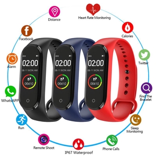 tiimdunm M4 Smart Watch Sport Wristband Heart Rate Fitness Waterproof Bracelet