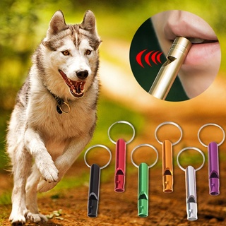 meyou1 silbato de entrenamiento para mascotas/silbato para perros/cachorros/ flauta portátil/aleación de aluminio/color aleatorio (7)