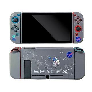 Cartoon Space Astronaut Nintendo Switch funda protectora suave TPU consola de juegos Protector de silicona cubierta carcasa