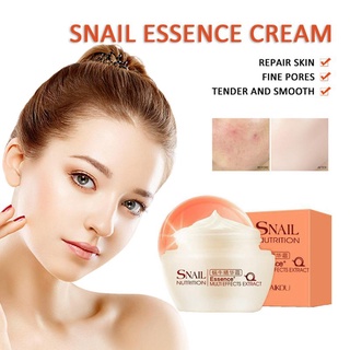 MYSSW 50g Snail Face Cream Snail White Cream Moisturizing Collagen Anti-Wrinkle Whitening Anti-Aging Acne Facial Cream Day Cream TSLM1