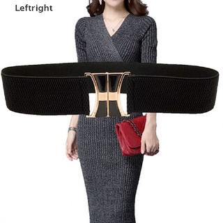 Leftright mujeres moda cintura larga ancho elástico elástico cinturón de cintura para las mujeres vestido mi