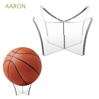 AARON Multi-functionl Basketball Display Stand Bowling Rugby Rack Support Ball Stand Bracket Holder Bracketing Durable Acrylic Soccer Ball Support Base/Multicolor
