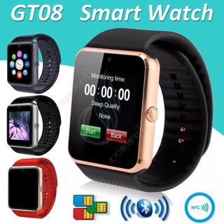 GT08 iOS Android Bluetooth Reloj inteligente Cámara digital Tarjeta Sim Deporte Smartwacth DZ09