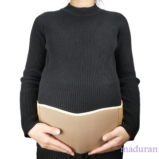 ✿Sc♚Belly Band for Pregnant Women, Khaki Solid Color Breathable Mesh Cloth (1)