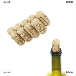 [lala] 10pcs botella recta de madera corchos botella de vino tapones corchos botella de vino enchufe