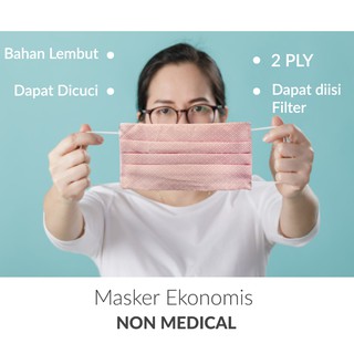 Nst - máscara de tela no médica de 2 capas- se puede llenar filtro - se puede lavar