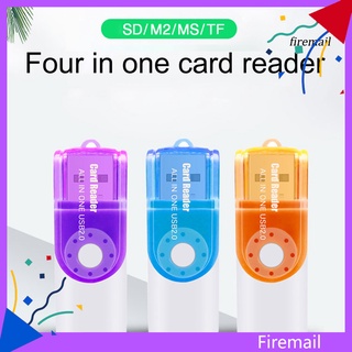 firemail SD/MS/TF/M2 lector de tarjetas cuatro en uno de alta velocidad transmisión multifuncional adaptador fácil almacenamiento lector de tarjetas de memoria para MS (1)