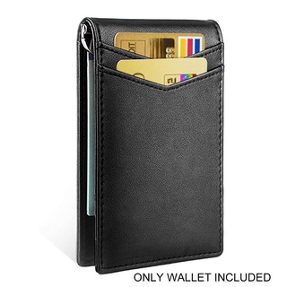 Carteras sim Para hombre/cartera delgada con bolsillo Frontal/tarjetero Rfid/bloqueo Para tarjetas De Crédito (1)