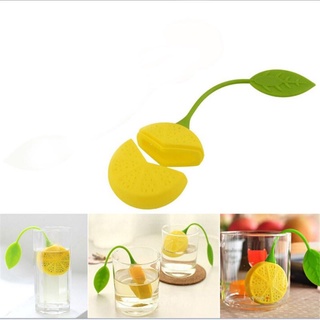 infusor de té perforado de silicona en forma de limón difusor colador filtro l