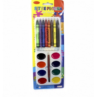 set acuarela con crayola 8 colores
