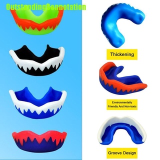 Outstandingconnotation profesional protector bucal Muay seguridad suave EVA boca protectora de dientes protector deportivo