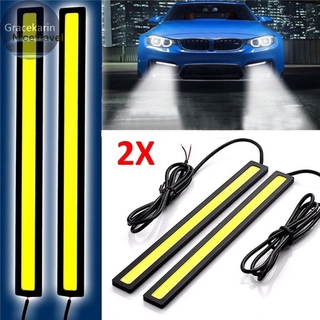 2 pzs 17cm impermeable led cob luz raya para coche/carrera/diurna/niebla