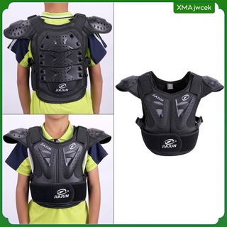 [xmajwcek] chaleco de niños protector de pecho espalda columna protector armadura Chamarra ciclismo motocross