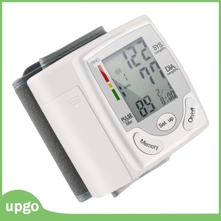 LCD Digital muñeca Monitor de presión arterial manguito medidor de frecuencia cardíaca máquina Teste