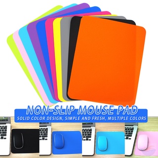 Silicone Mouse Pad Non-slip Bright Solid Color Square Mouse Pad for Home Office Computer Laptop