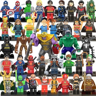 38 Unids/LEGO Marvel Vengadores Endgame Minifigures Iron Man Thanos Thor Deadpool Super Heroes Bloques De Construcción Juguetes De Niños Coleccionables