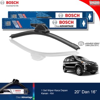 Bosch Clear Advantage - limpiaparabrisas delantero sin marco, Toyota Avanza viejo de 20" y 16"/ limpiaparabrisas delantero Avanza