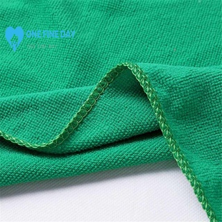 1 pza toalla de microfibra para limpieza de coche verde/toalla de lavado suave C9E2