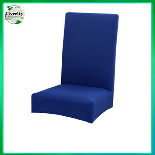 livecity 8 colores silla cubierta asiento silla spandex cubierta de cocina plegable para uso en el hogar