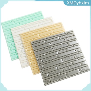 [yhxtm] 4 piezas de ladrillo de espuma 3d paneles de pared peel and stick papel pintado para sala de estar dormitorio