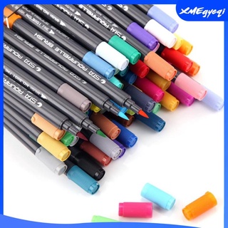 [xmegyeqi] 80 colores premium pintura suave pincel bolígrafo conjunto de doble punta acuarela marcadores pluma para colorear libros manga comic caligrafía