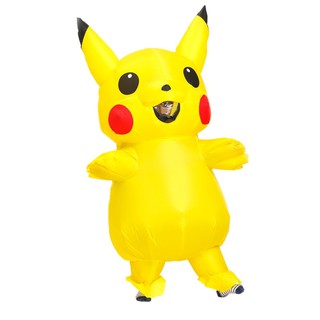 Disfraz inflable mascota encantador amarillo Pika para niños adultos navidad Carnaval Halloween Pikachu vestido de fiesta para adultos