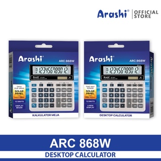 Arashi 868W 12 dígitos de pantalla grande arco calculadora calculadora pantalla ORIGINAL