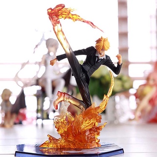 RICHARD Anime Figura de acción Adornos para el hogar Figuras de juguete Mono D. Luffy CLORURO DE POLIVINILO Sanji Batalla Decoraciones de escritorio Modelo de colección Estatua Juguetes modelo (4)