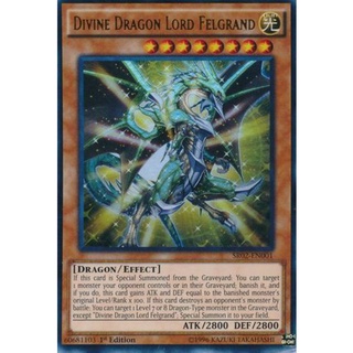 Yu-Gi-Oh! Divine Dragon Lord Felgrand - SR02 (Ultra Rare) Yugioh