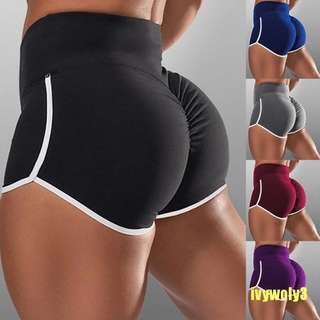 IV 2020 nuevas mujeres gimnasio Fitness ajustado Yoga pantalones cortos de cadera elástico deportes Casual