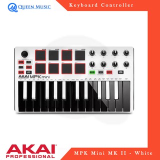Akai MPK Mini MkII blanco - USB Midi 25 teclas controlador de teclado
