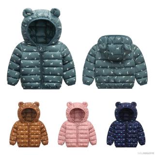 Otoño invierno bebé niños caliente con capucha abrigo ropa de abrigo