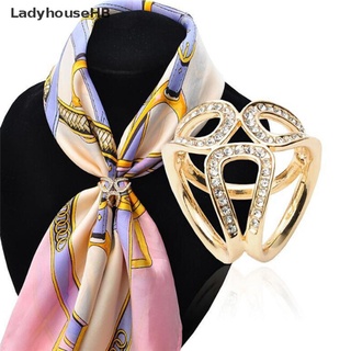 LadyhouseHB New Silver Gold Crystal Silk Scarf Clip Buckle Holder Brooch Pins Jewelry Gift Hot Sell