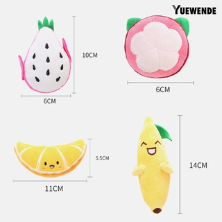 Y.w gato gatito de dibujos animados en forma de fruta juguetes de felpa resistente a mordeduras (6)