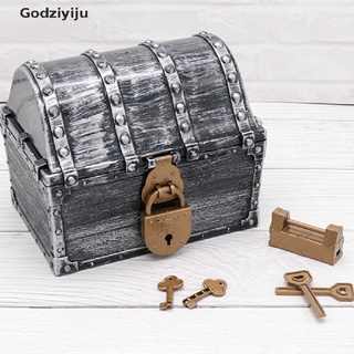 Godziyiju 1pc pirata del tesoro caja pirata con 2 cerraduras fiesta favores niños juguete niño MY