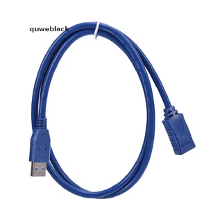 quweblack 1m venta caliente usb3.0 cable de extensión 3.0 cable de extensión usb am a af cable de extensión mx