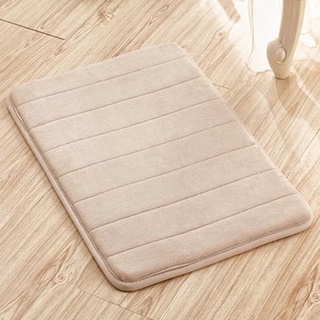Thick coral fleece memory foam slow rebound carpet floor mats bathroom absorbent bathroom non-slip floor mats striped door mats 1 (8)