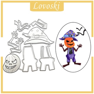 [LOVOSKI] juego de troqueles de corte de murciélago de calabaza Horrible Halloween herramienta de bricolaje para álbum de recortes