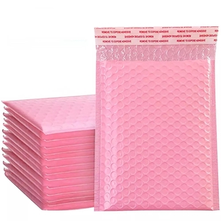 [VES] 1 bolsa de regalo con relleno de burbujas rosa, bolsa de regalo, bolsa de correo de burbujas, bolsa de sobre