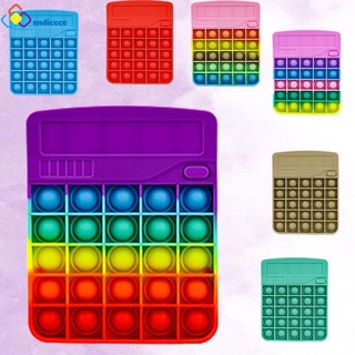 pop its round fidget juguete push bubble alivio del estrés para niños calculadora (realmente no se puede calcular) sndicece