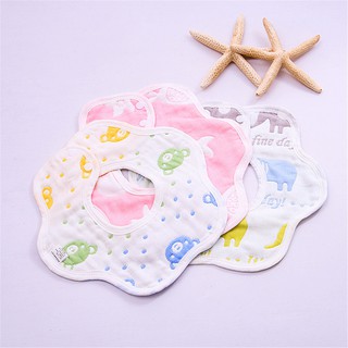 Baberos de bebé para bebé eructo baberos de tela para recién nacido de algodón alimentación lindo 2pcs A-KL-005 (3)