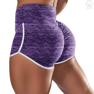 <ready stock> pantalones cortos de yoga para mujeres de cintura alta bodycon running entrenamiento gimnasio fitness entrenamiento pantalones deportivos ropa deportiva
